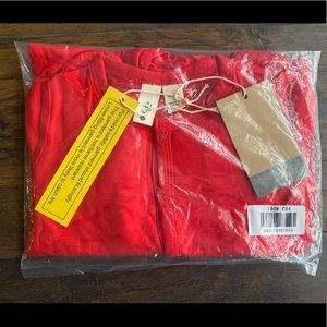 Crimson Snap Footie Pajamas 12-18